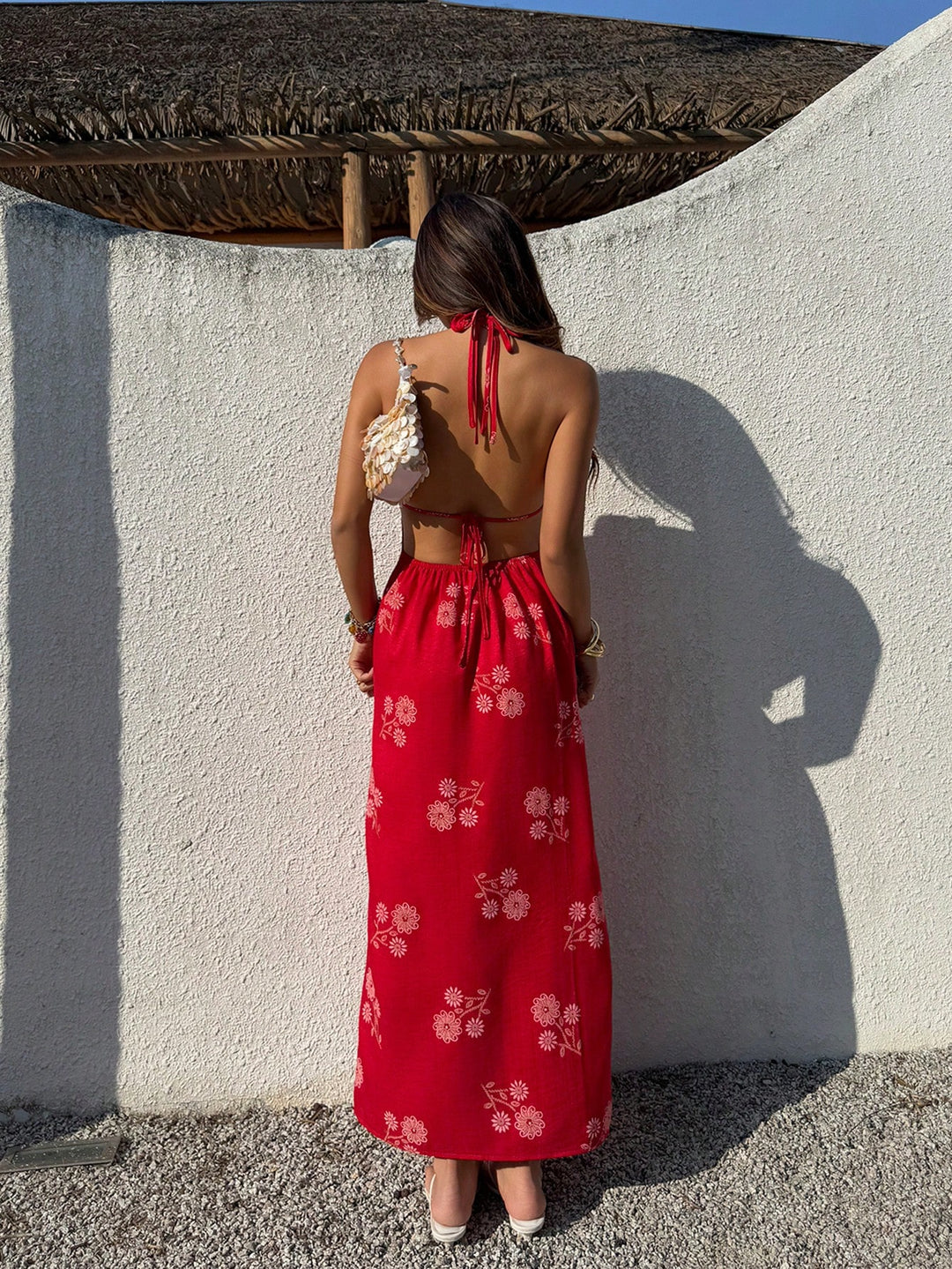 Rochie maxi SHEIN, roșu