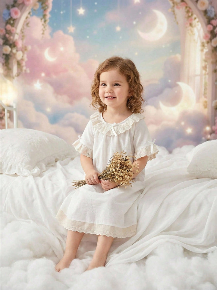Rochie de noapte SHEIN, crem