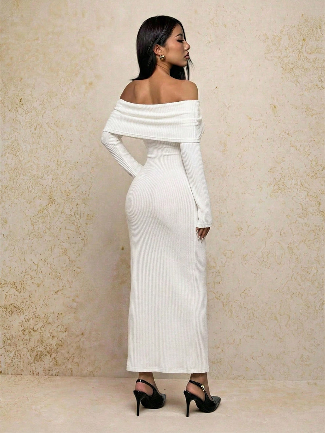 Rochie maxi SHEIN, alb