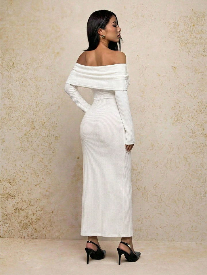 Rochie maxi SHEIN, alb