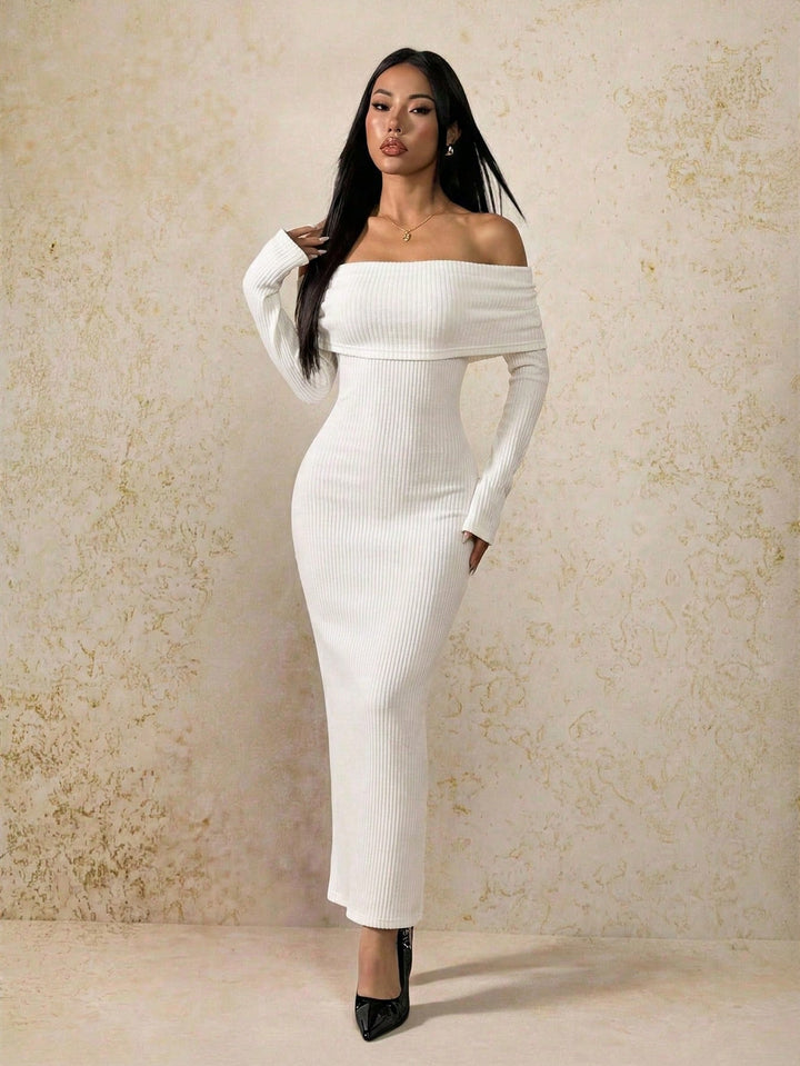 Rochie maxi SHEIN, alb