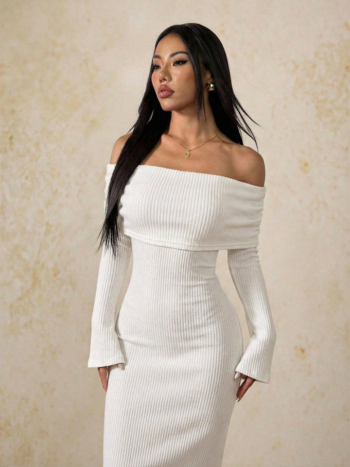 Rochie maxi SHEIN, alb