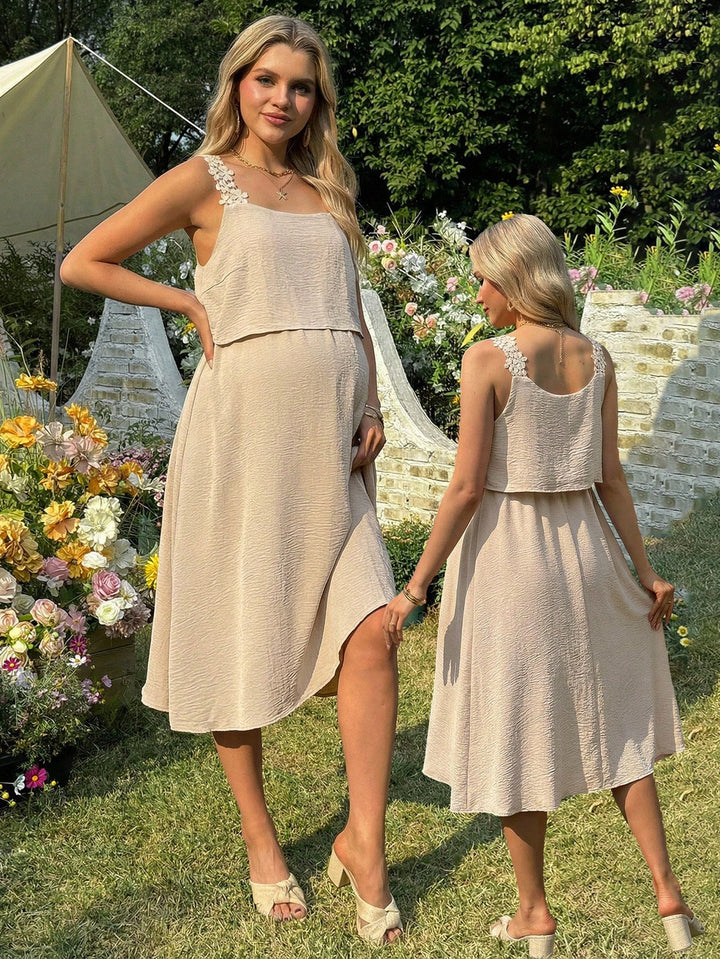 Rochie maxi SHEIN, bej