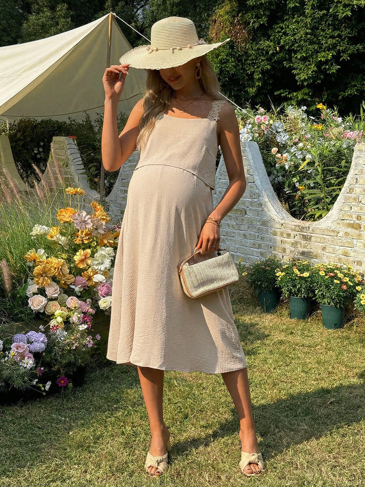 Rochie maxi SHEIN, bej