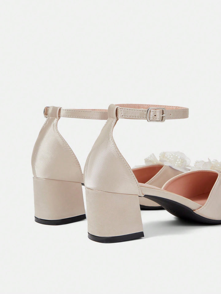 Pantofi cu toc SHEIN, bej