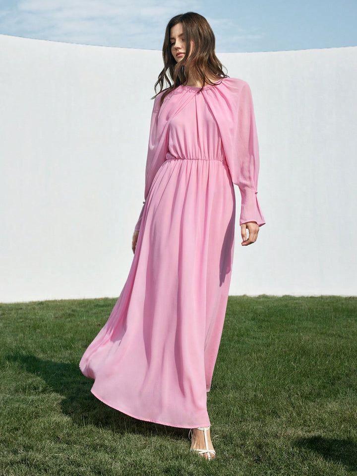 Rochie maxi SHEIN, roz