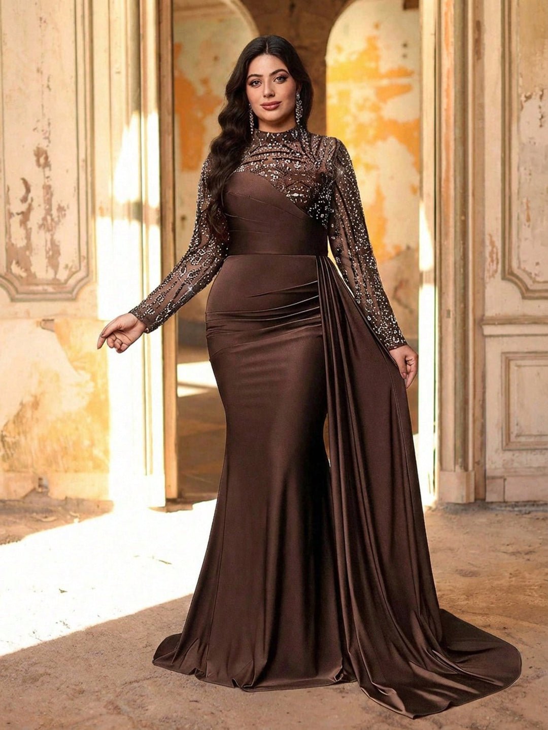 Rochie SHEIN, maro