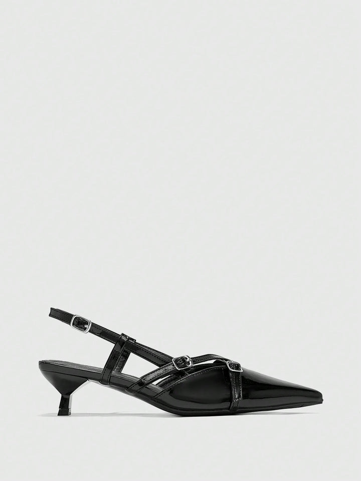Pantofi cu toc SHEIN, negru