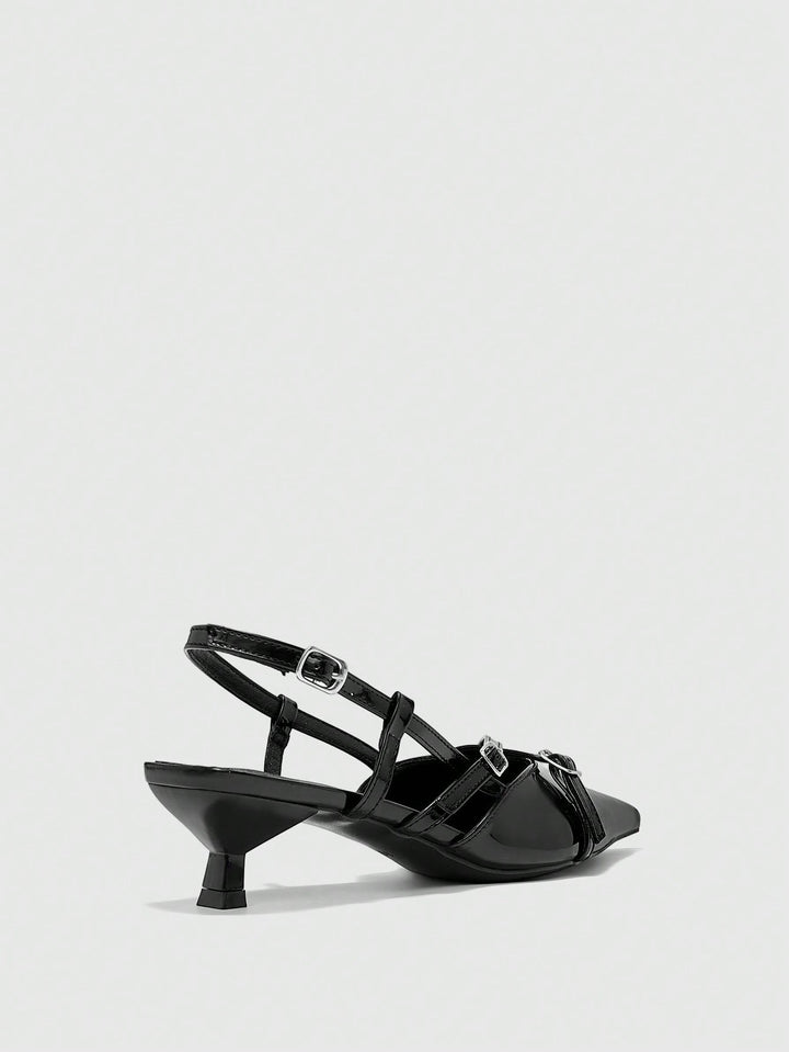 Pantofi cu toc SHEIN, negru