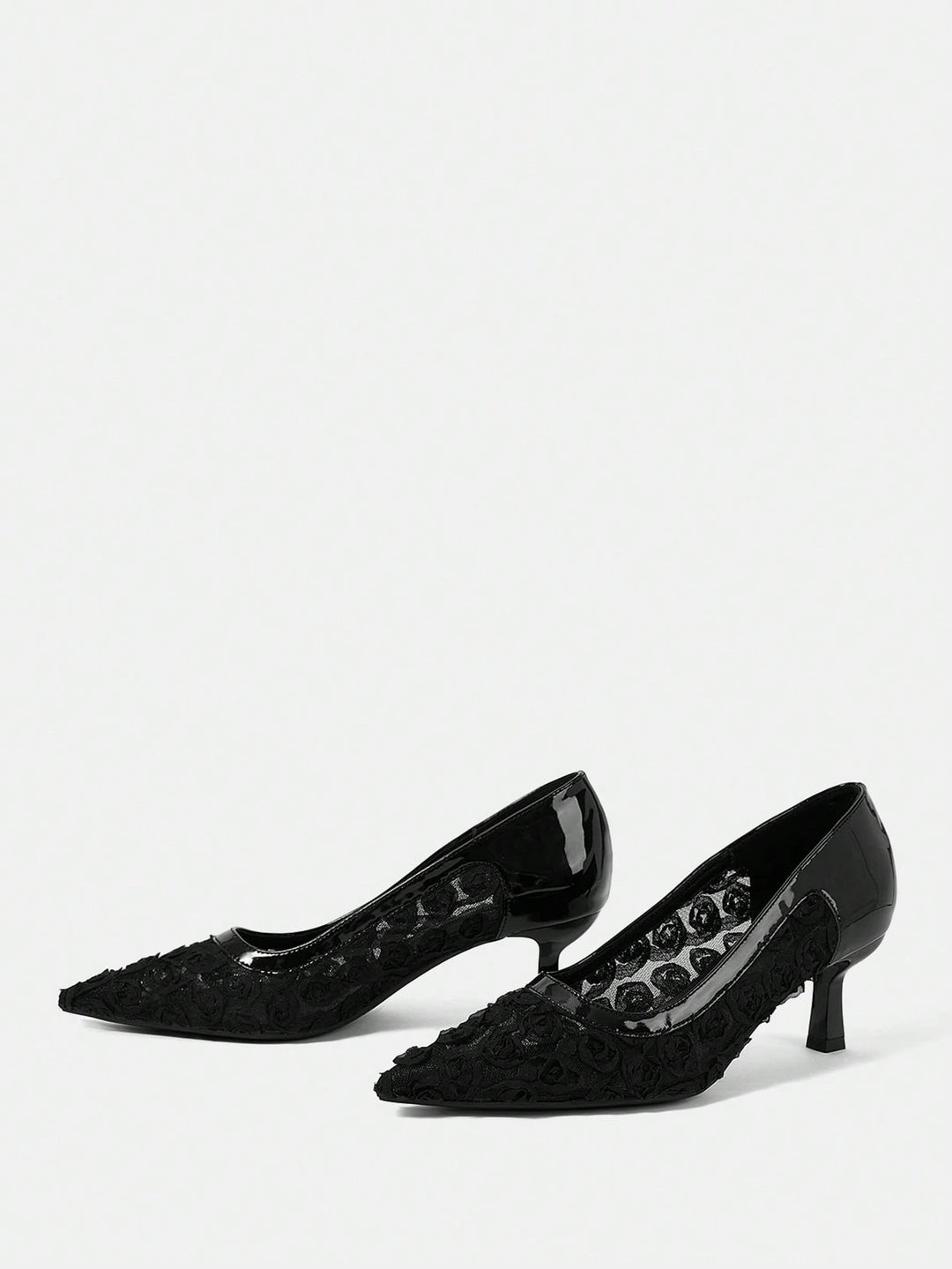 Pantofi cu toc SHEIN, negru