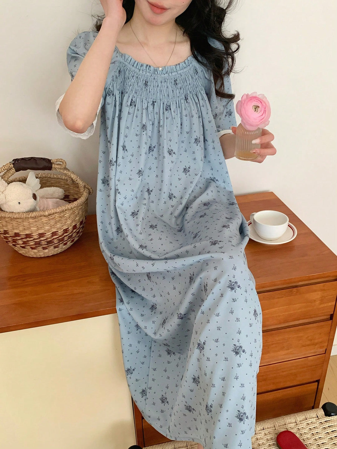 Pijama SHEIN, albastru