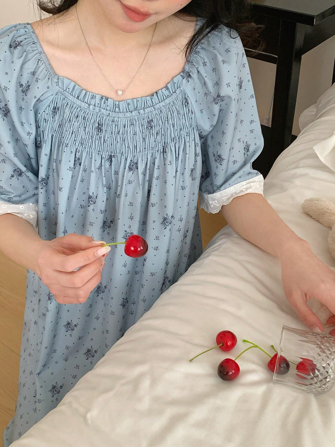 Pijama SHEIN, albastru