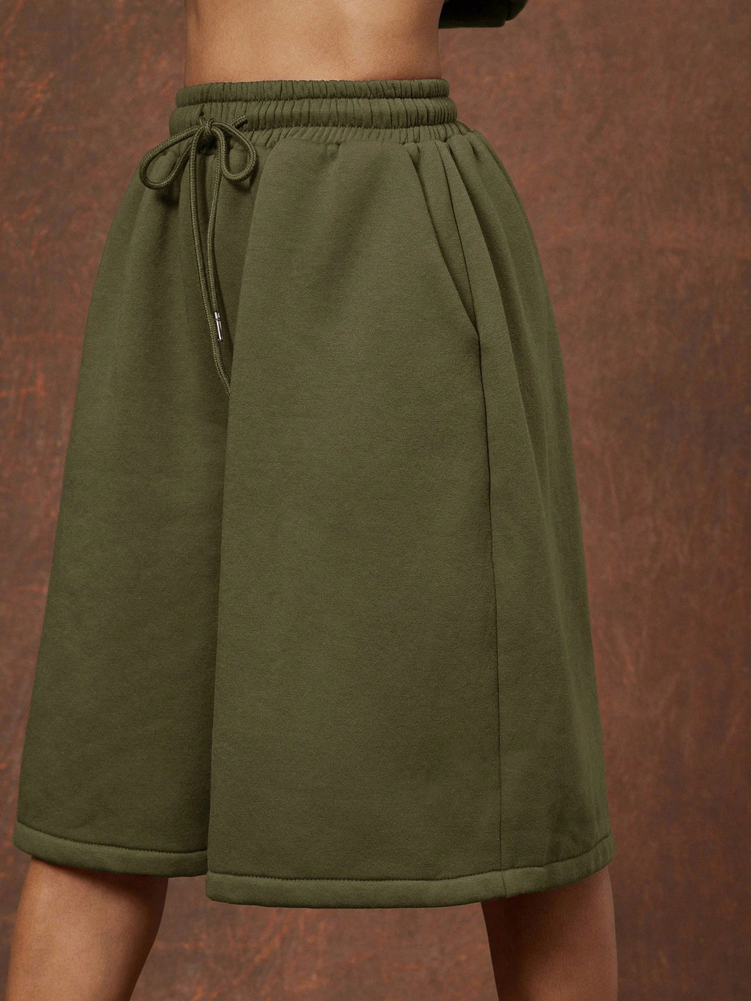 Pantaloni scurți SHEIN, kaki