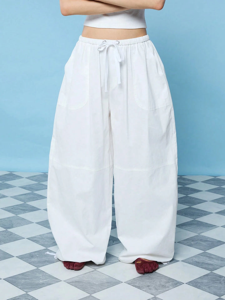 Pantaloni SHEIN, alb