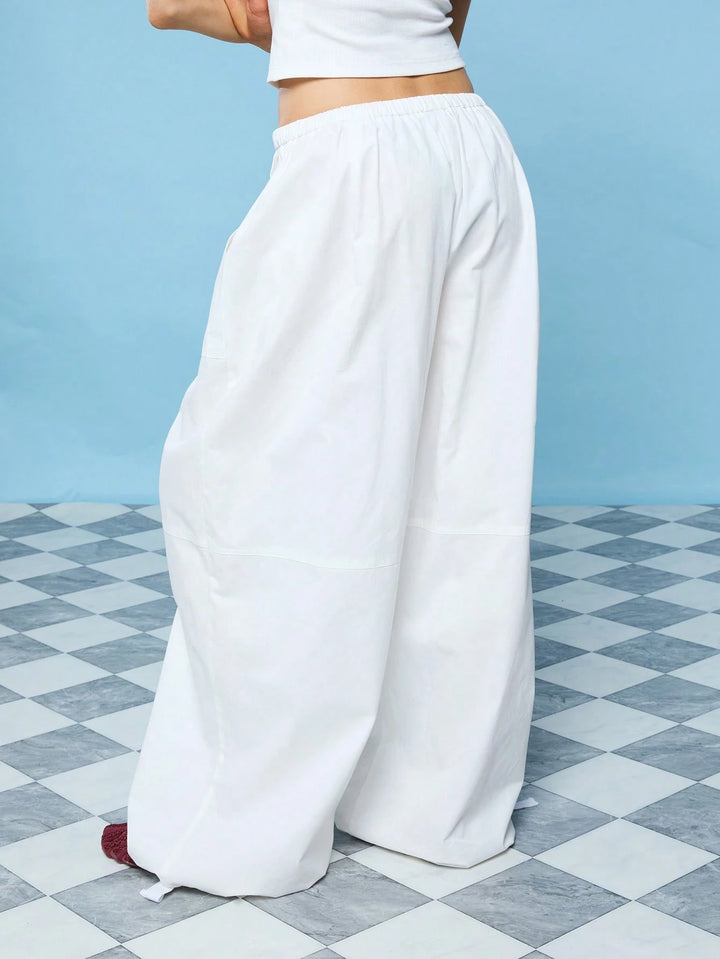 Pantaloni SHEIN, alb