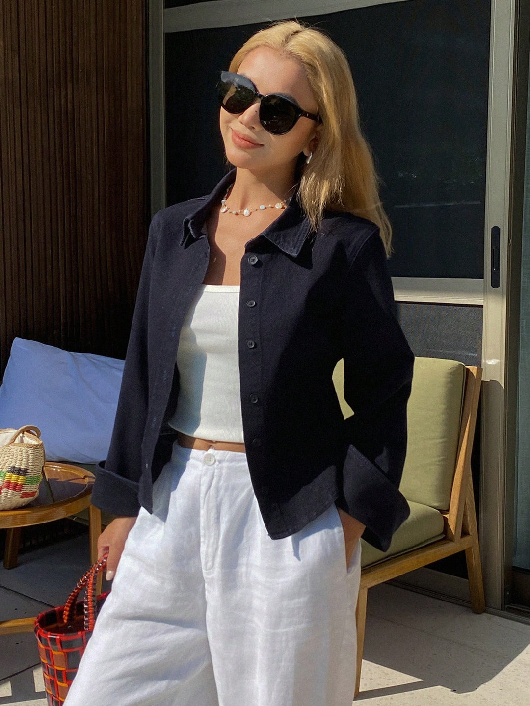 Top SHEIN, albastru