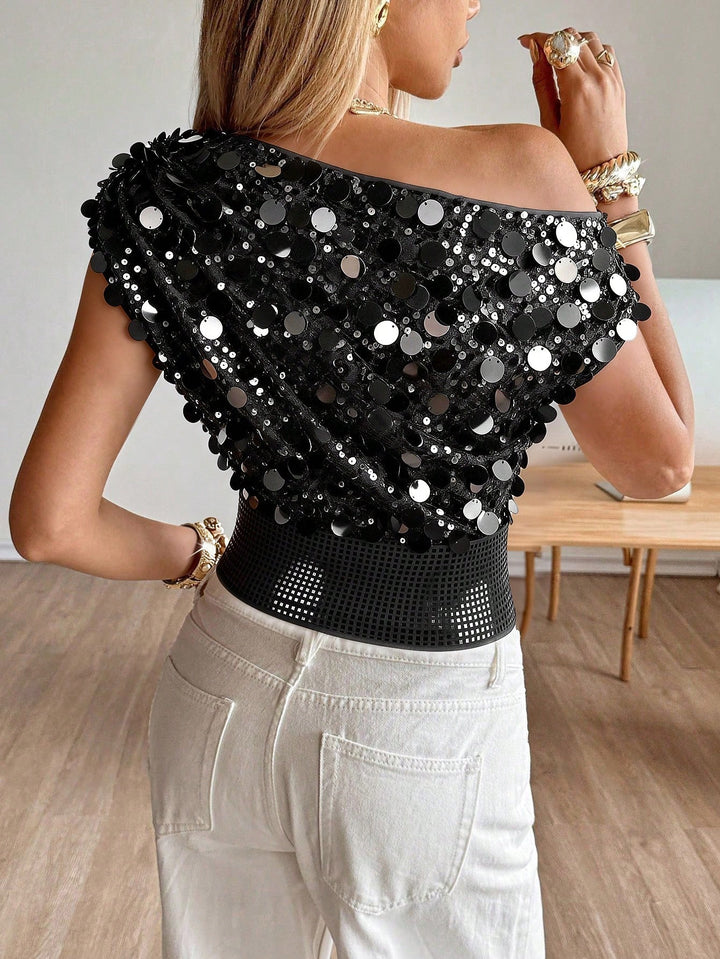 Top SHEIN, negru