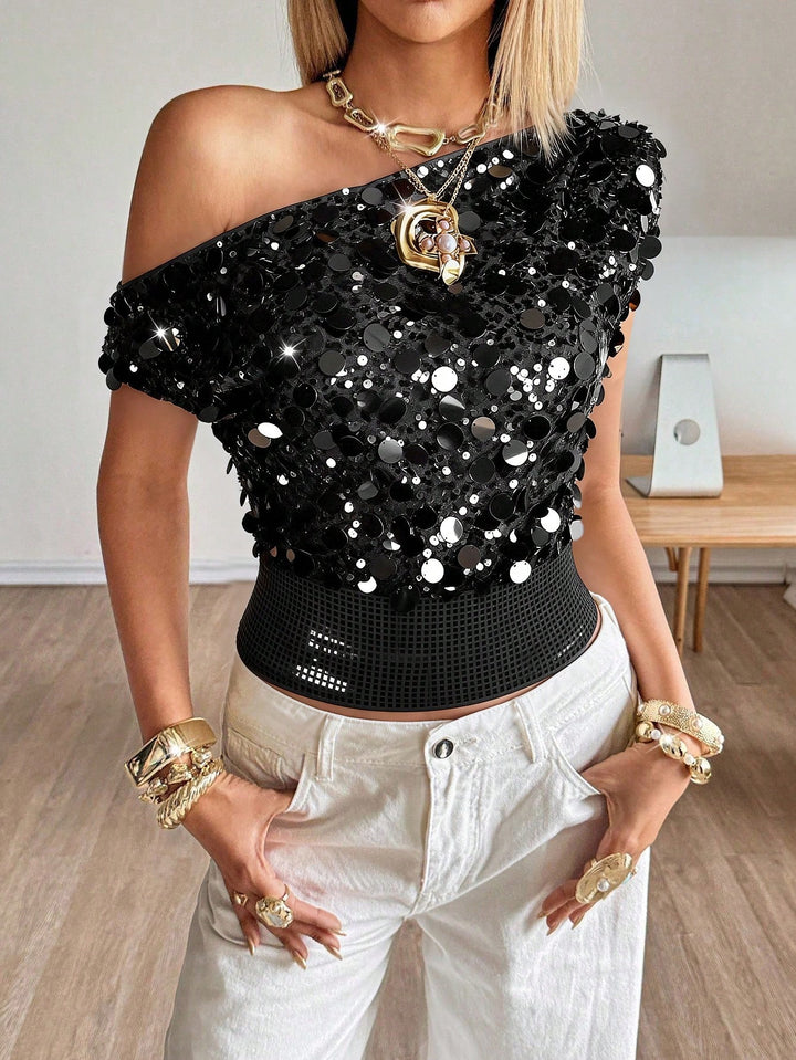 Top SHEIN, negru