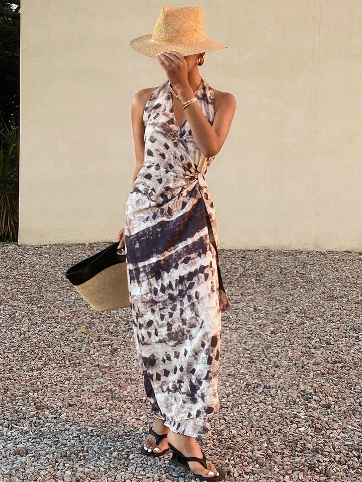 Rochie maxi SHEIN, maro