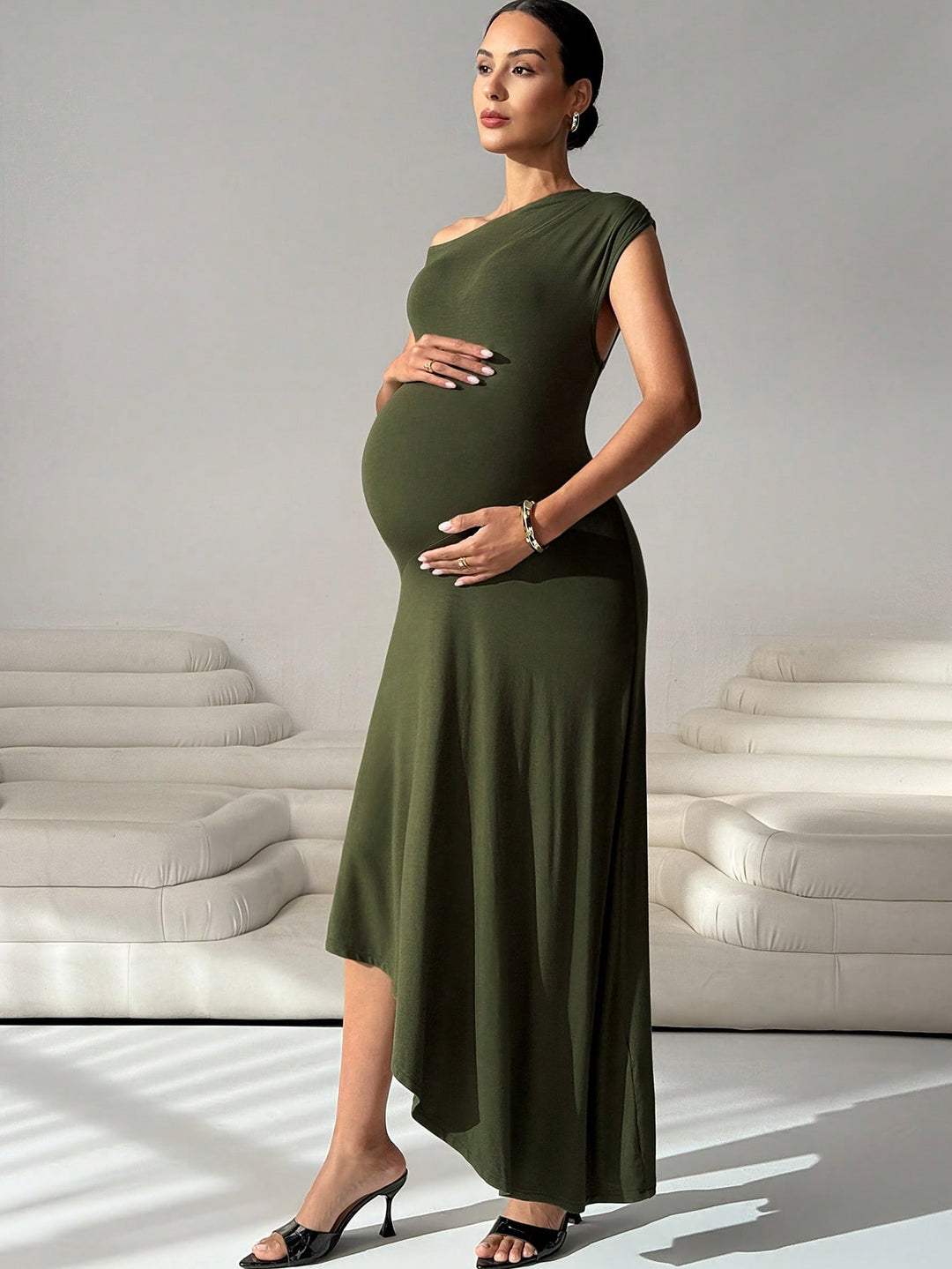 Rochie SHEIN, kaki