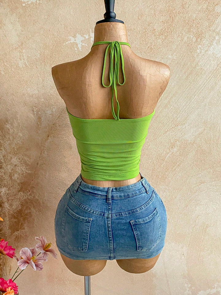 Top SHEIN, verde