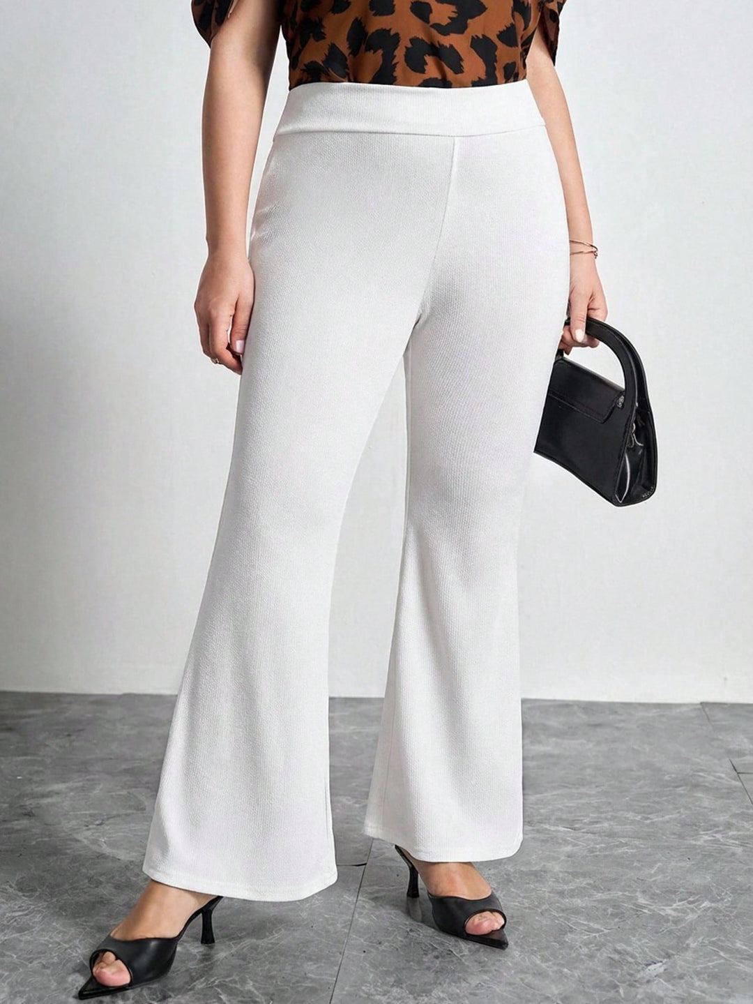 Pantaloni SHEIN, alb