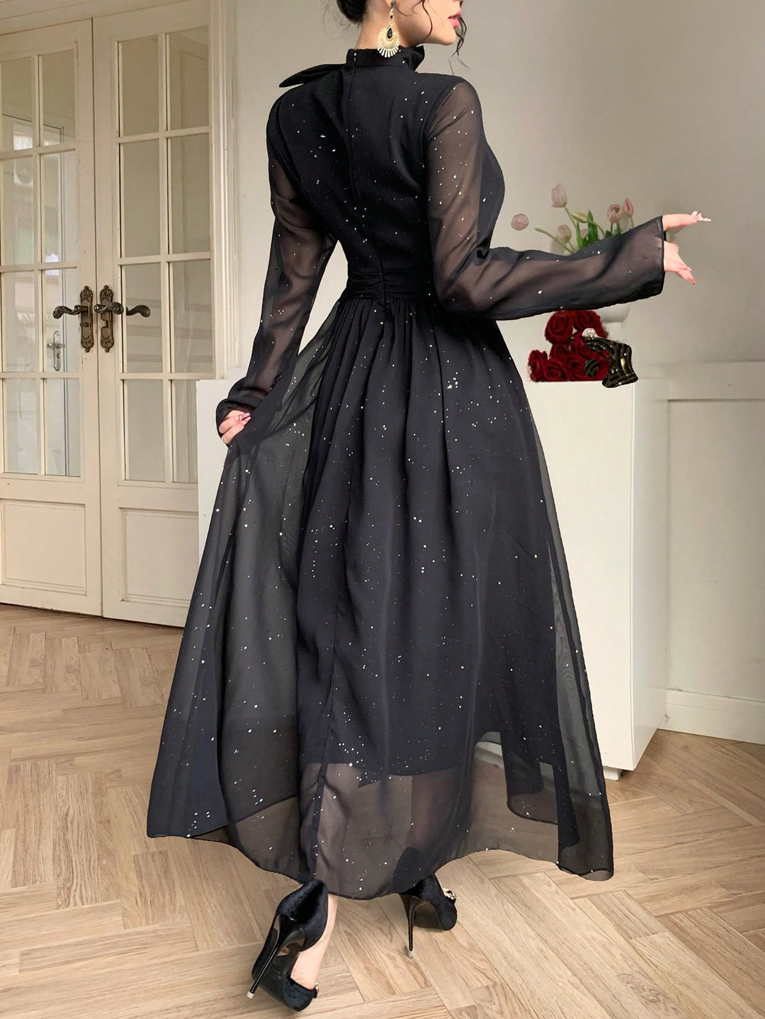 Rochie midi SHEIN, negru