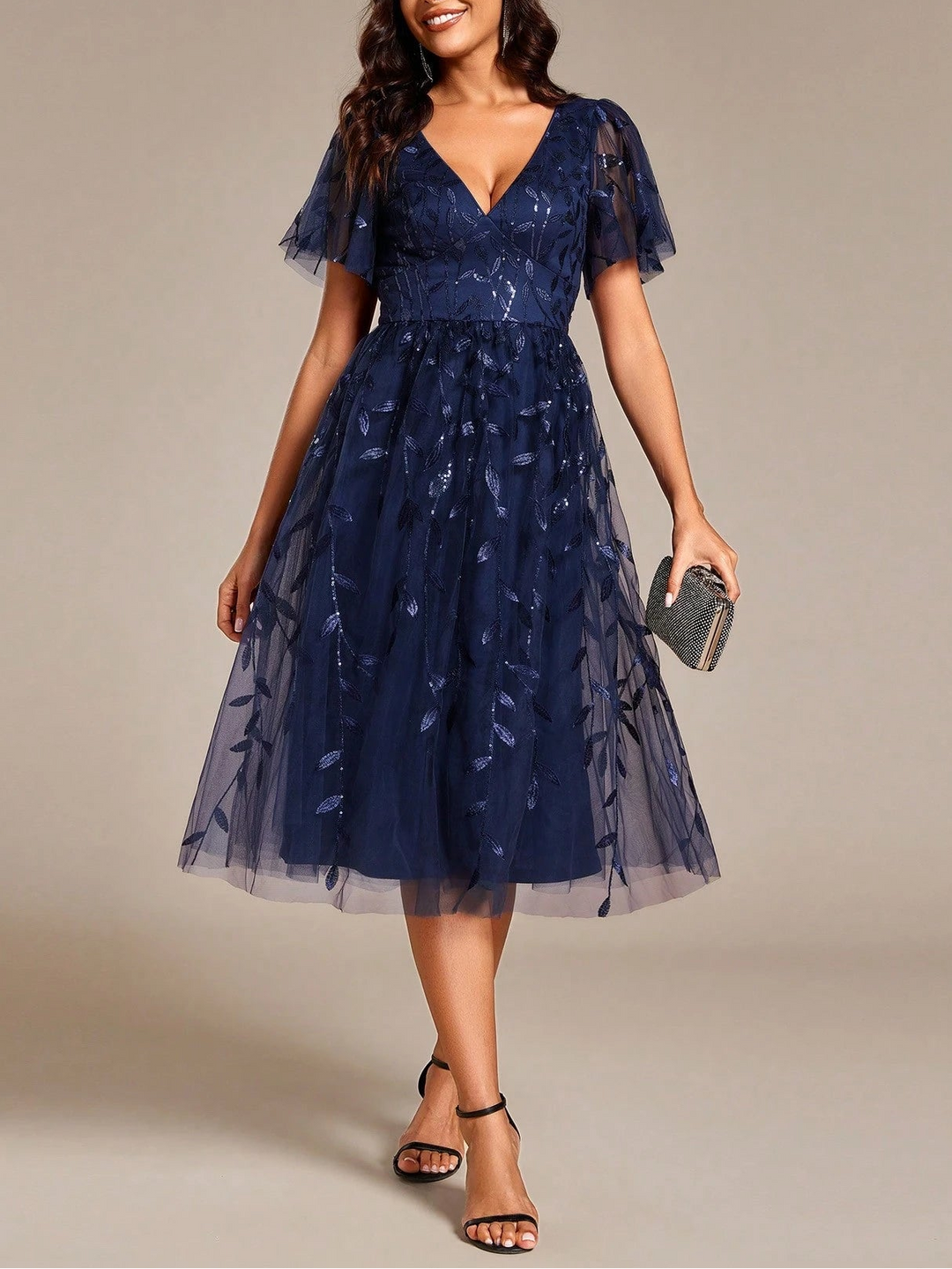 Rochie midi SHEIN, albastru