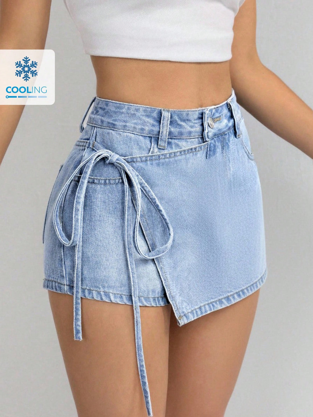 Fustă pantalon Shein, albastru
