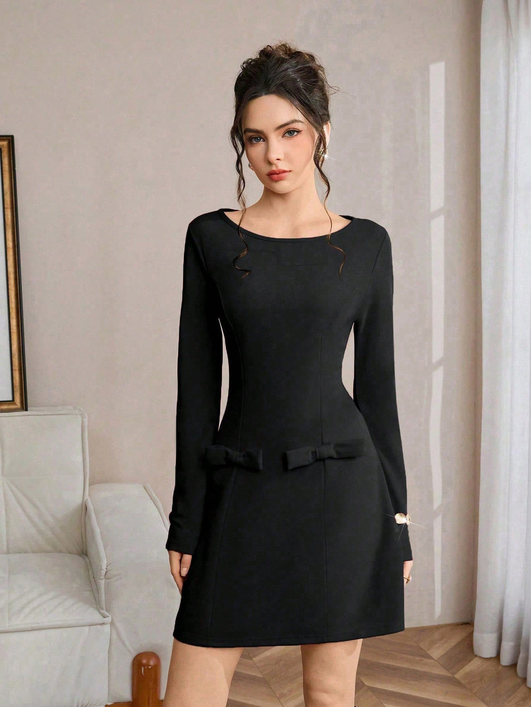 Rochie scurtă SHEIN, negru