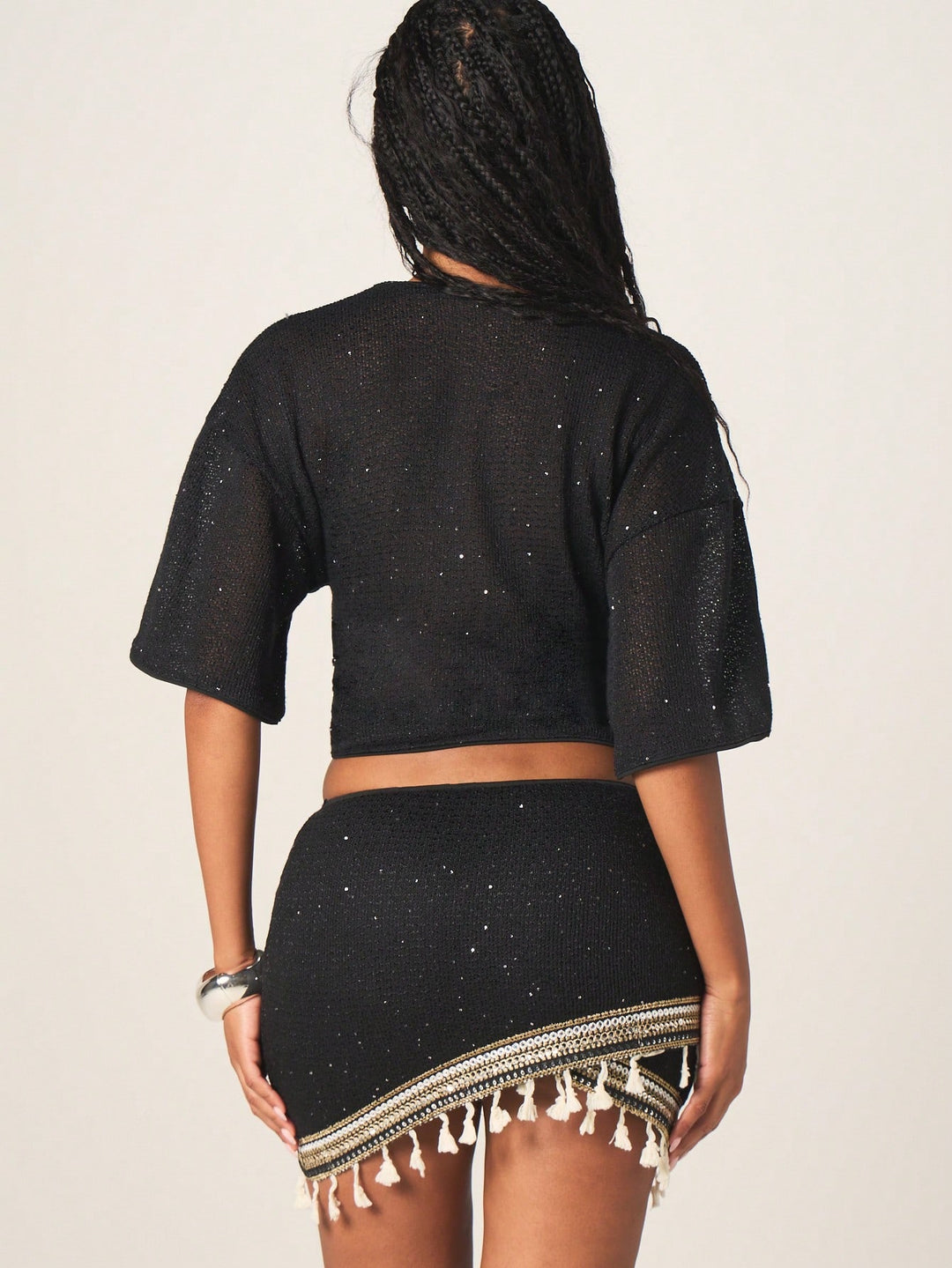 Top SHEIN, negru
