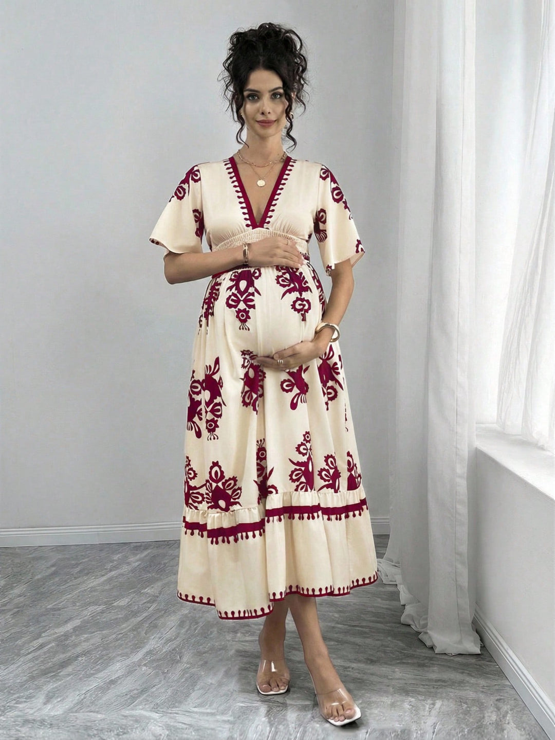 Rochie maxi SHEIN, mix culori