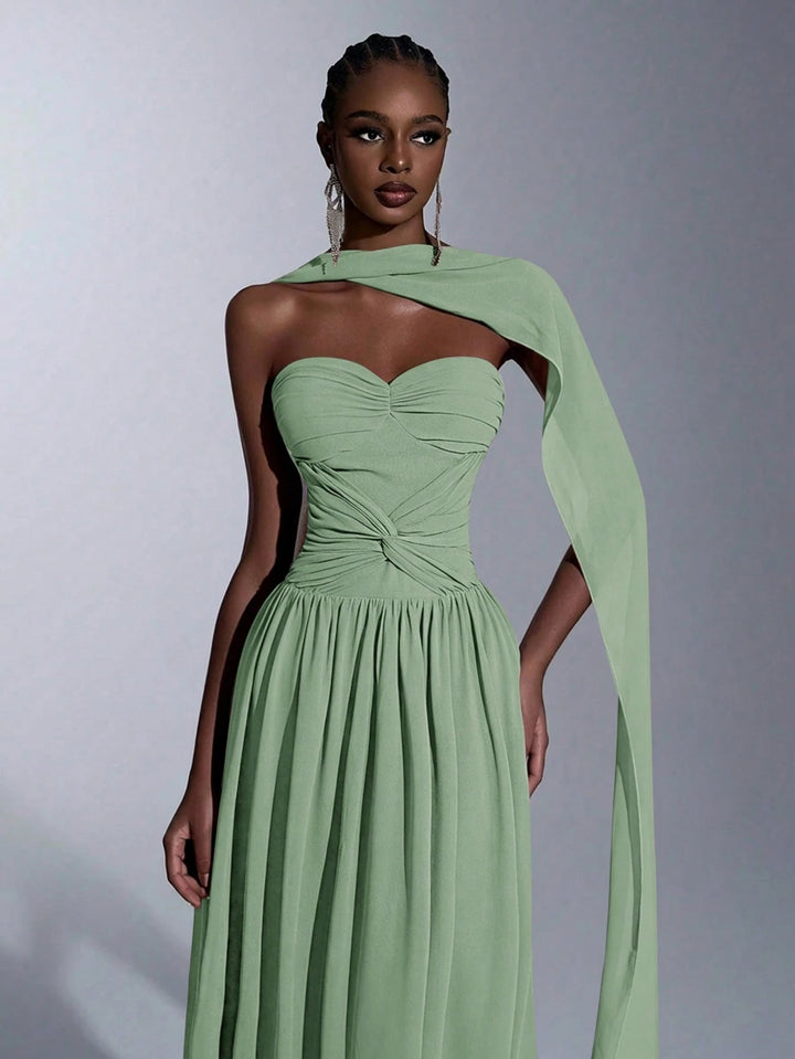 Rochie maxi SHEIN, verde