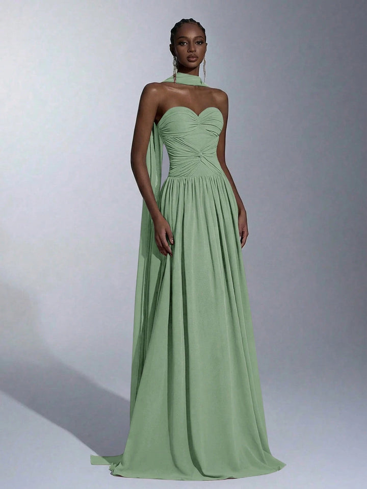 Rochie maxi SHEIN, verde