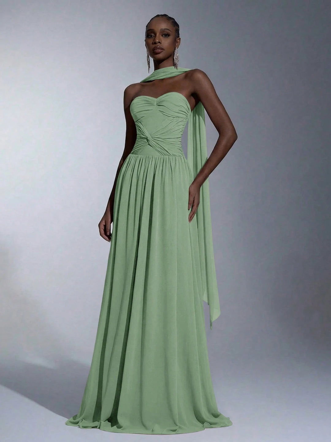 Rochie maxi SHEIN, verde