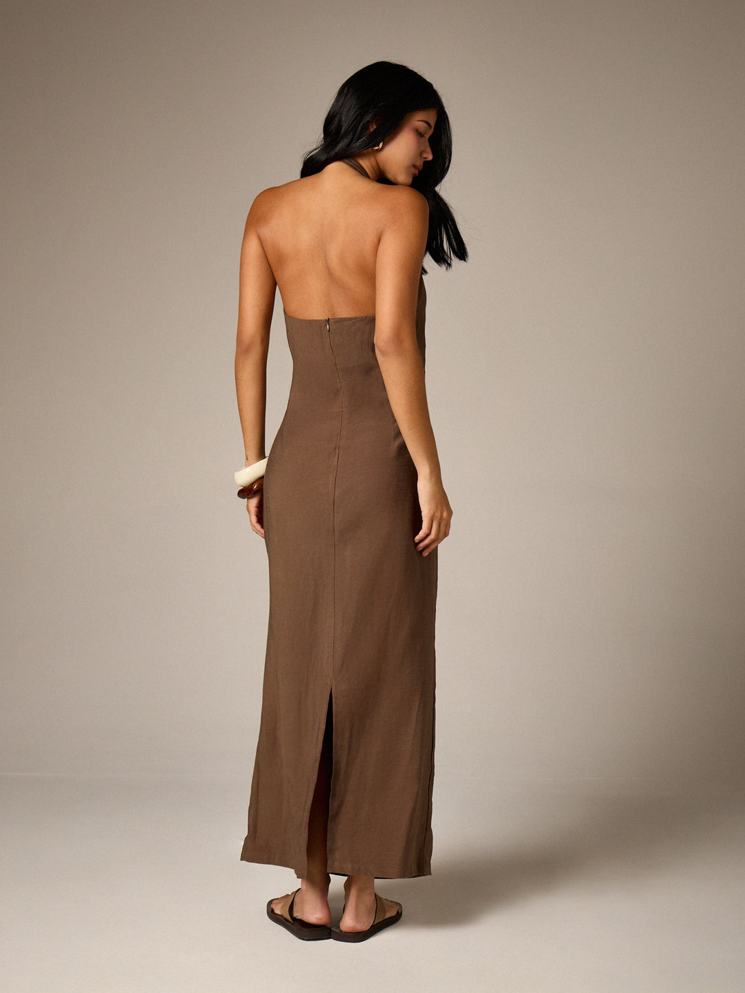 Rochie maxi SHEIN, maro