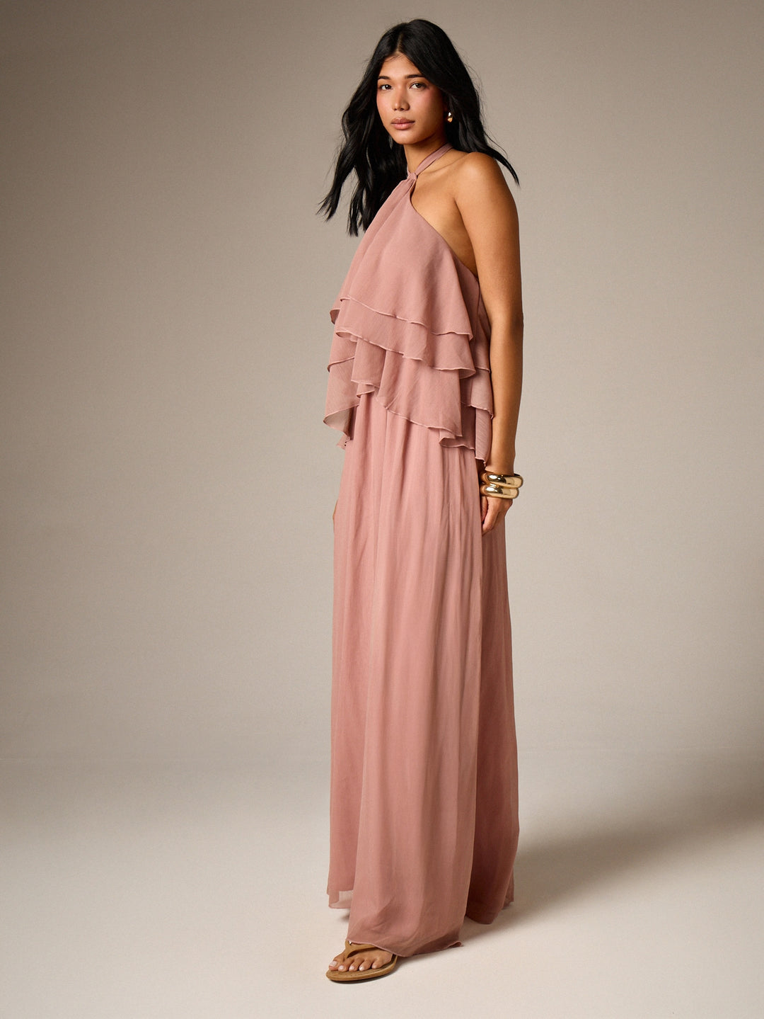 Rochie maxi SHEIN, roz