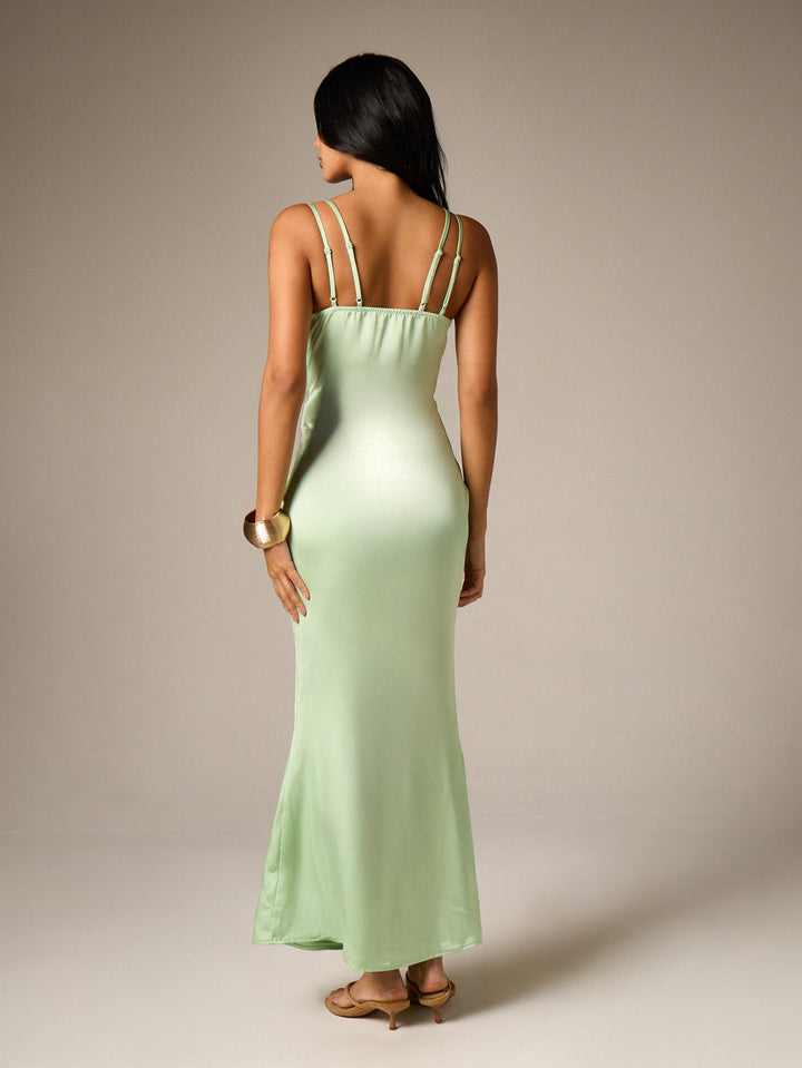 Rochie maxi SHEIN, verde