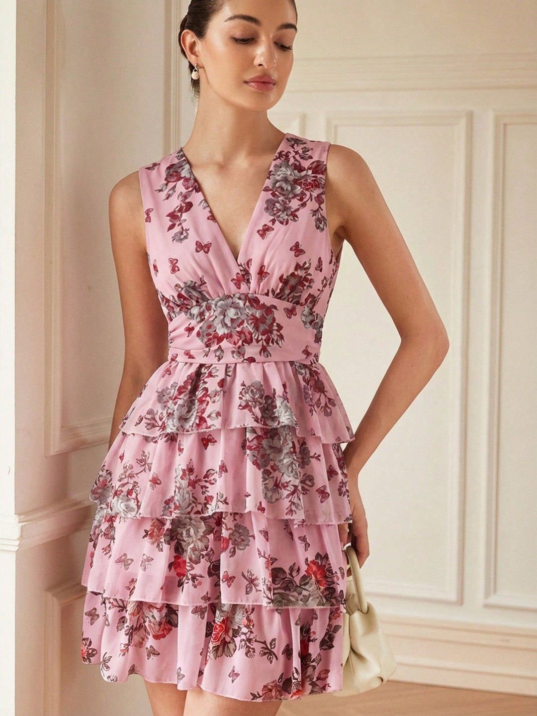 Rochie scurtă SHEIN, roz