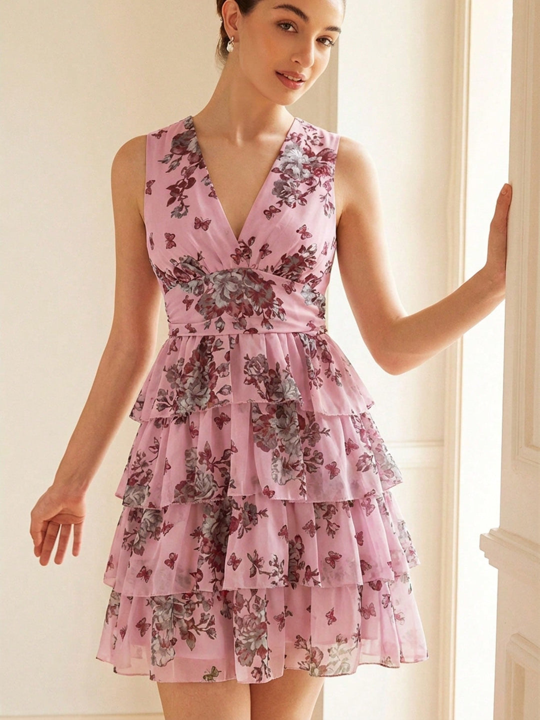 Rochie scurtă SHEIN, roz