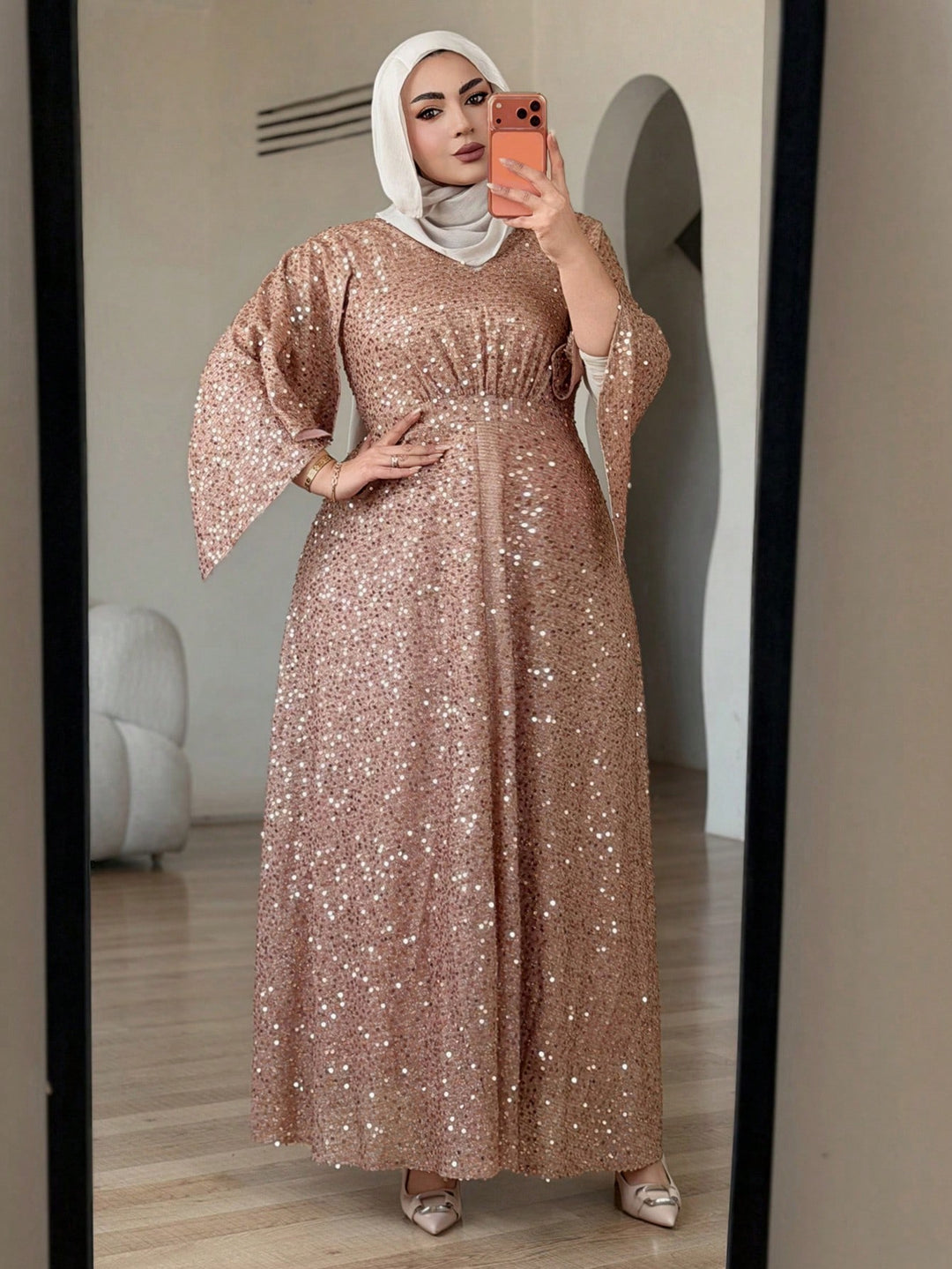 Rochie SHEIN, kaki