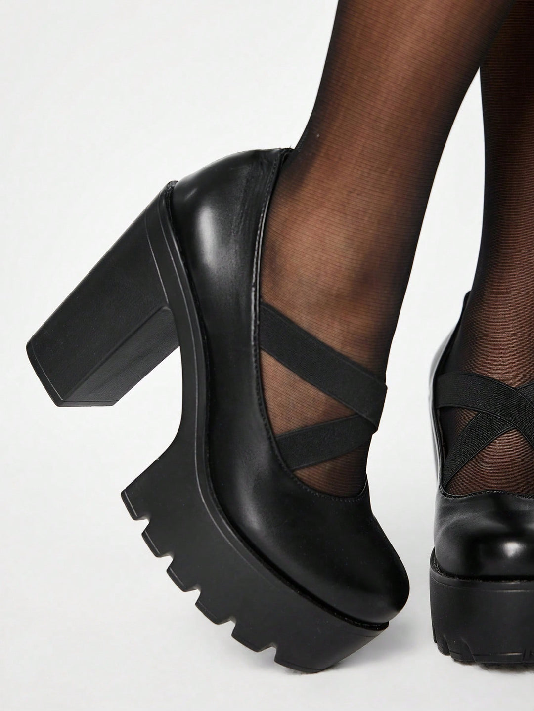 Pantofi cu toc SHEIN, negru