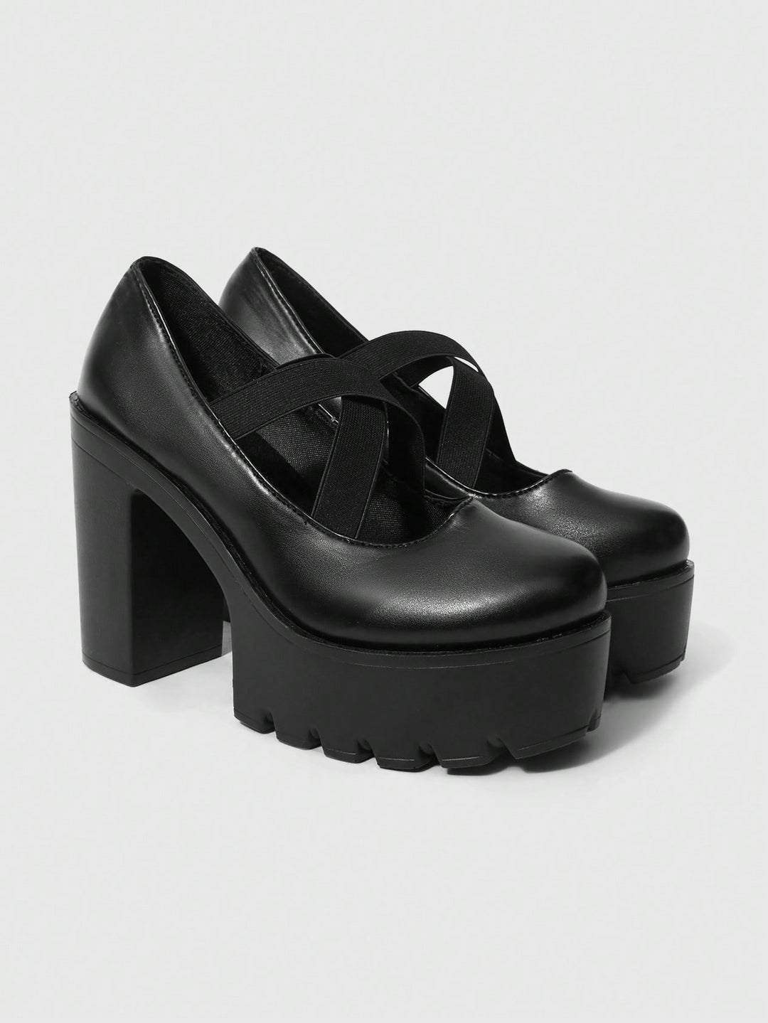Pantofi cu toc SHEIN, negru