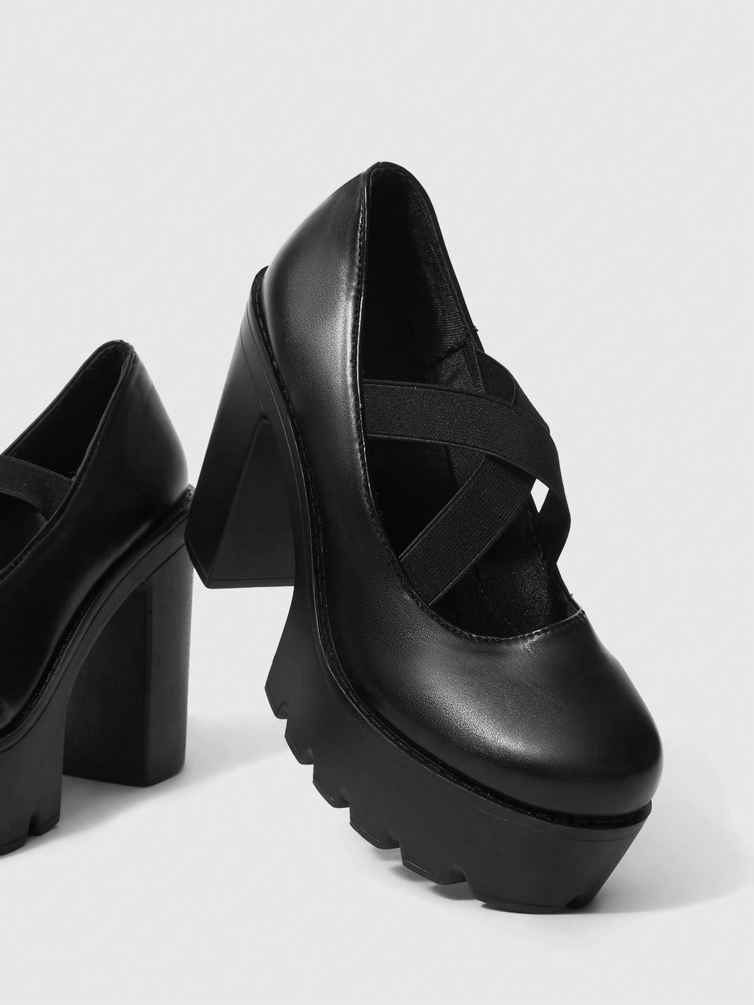Pantofi cu toc SHEIN, negru