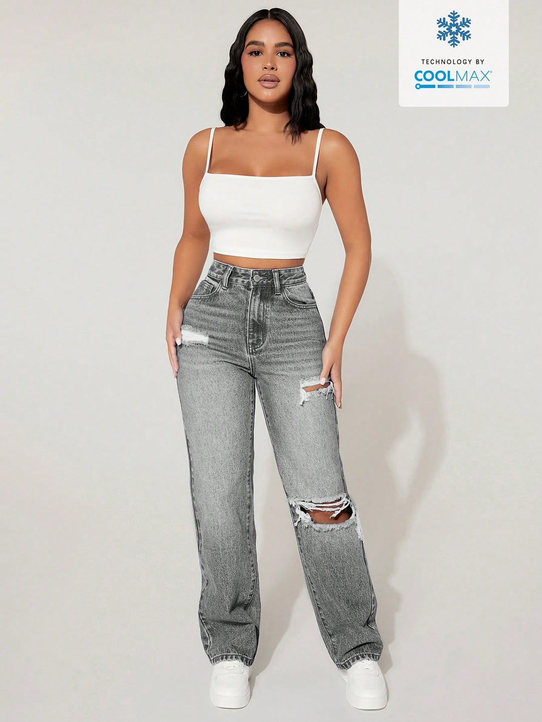 Jeans SHEIN, gri