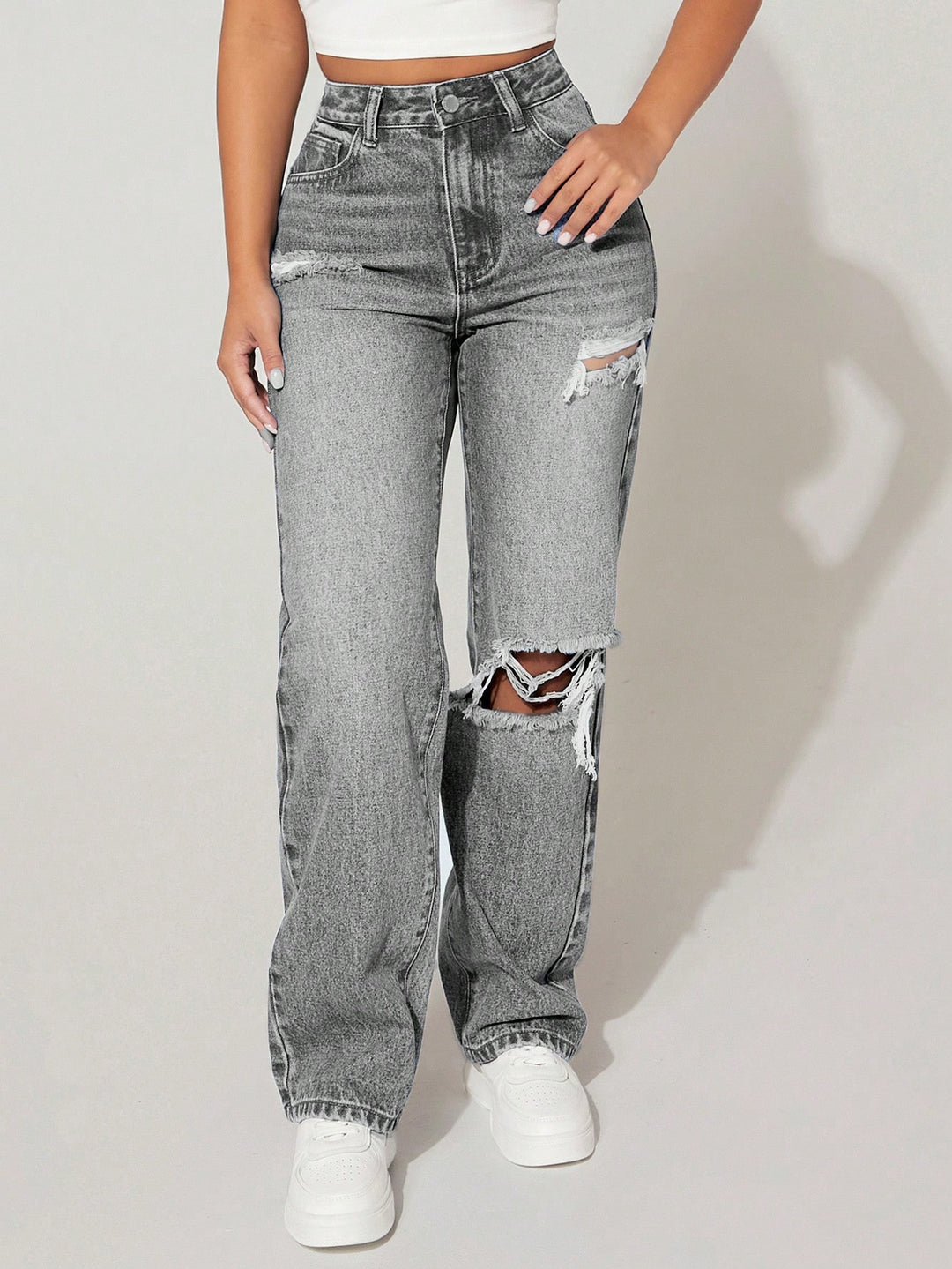 Jeans SHEIN, gri