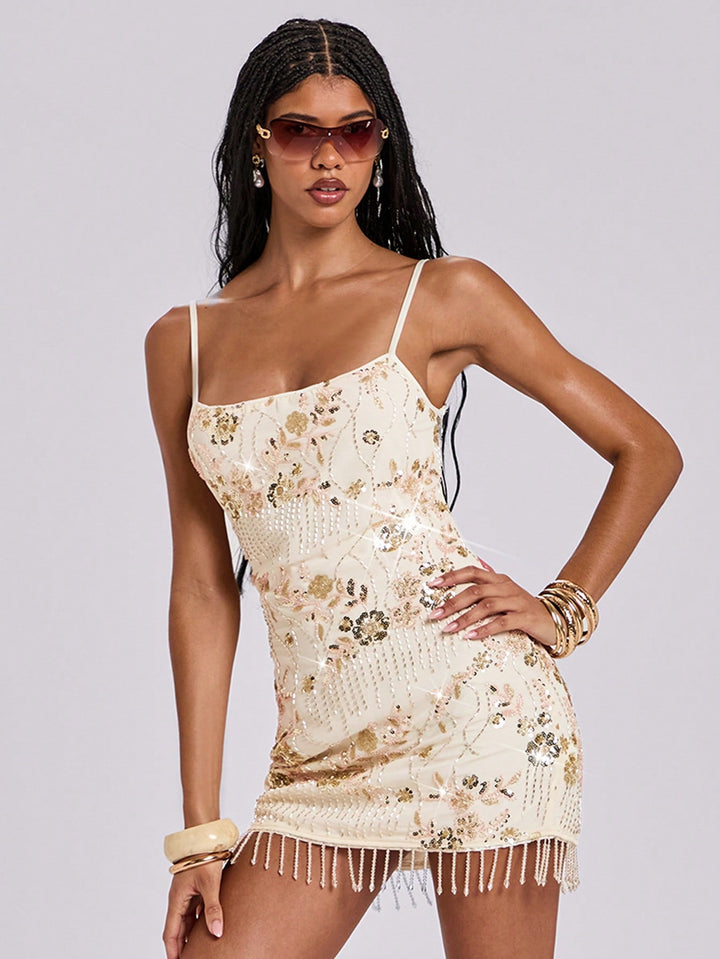 Rochie mini SHEIN, bej