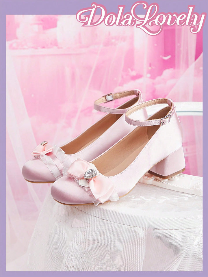 Pantofi cu toc SHEIN, roz