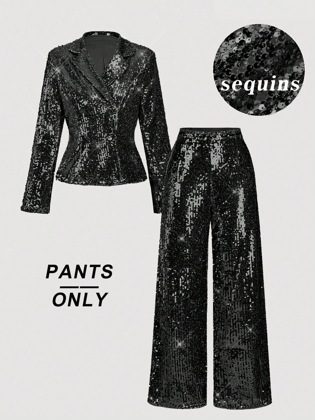 Pantalon SHEIN, negru