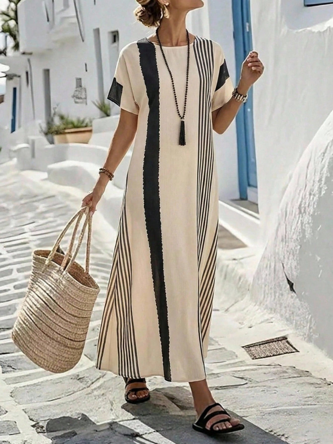 Rochie maxi SHEIN, mix culori
